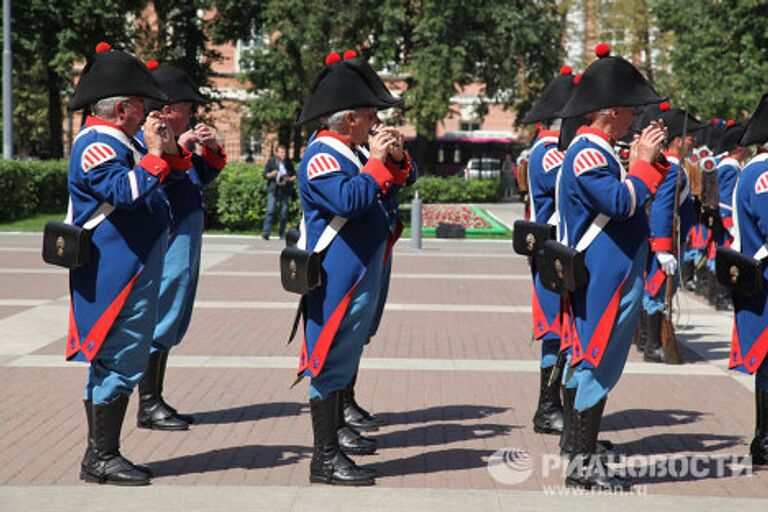 Выступление отряда элитных швейцарских гренадеров