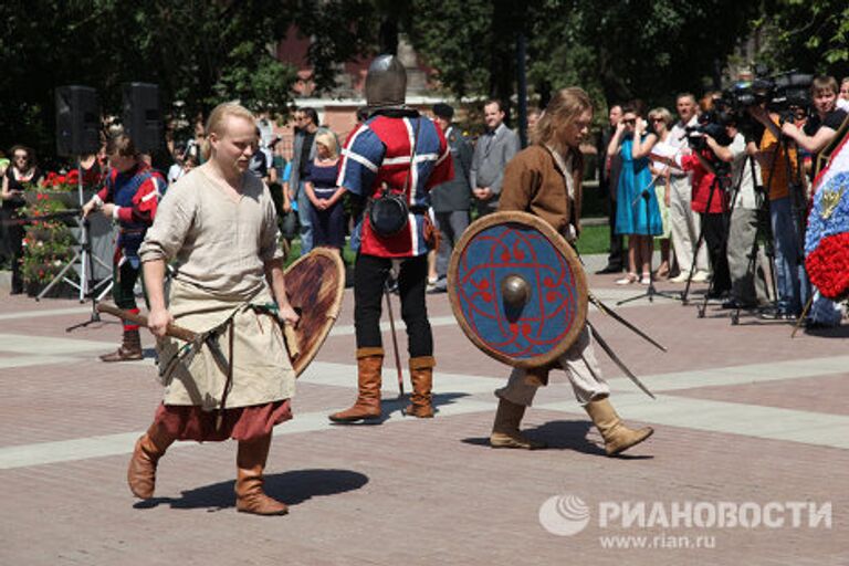 Выступление отряда элитных швейцарских гренадеров