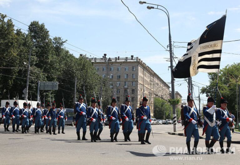 Выступление отряда элитных швейцарских гренадеров