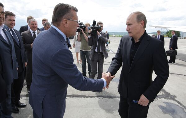 Рабочий визит премьер-министра РФ Владимира Путина в Сибирский федеральный округ