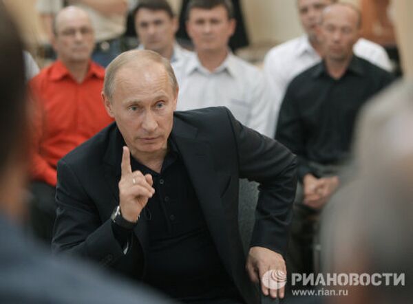 Премьер-министр РФ Владимир Путин побеседовал с шахтерами