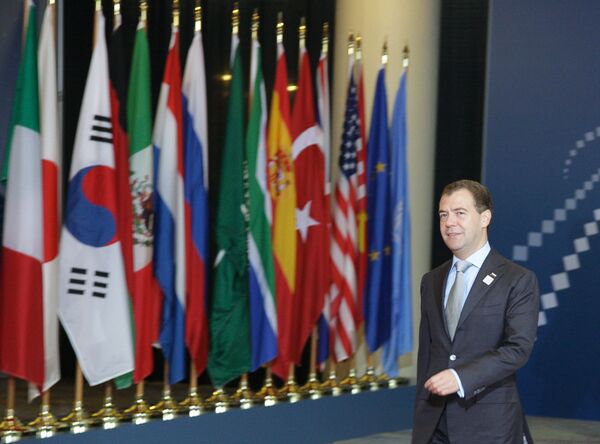 Дмитрий Медведев на саммите G20 в Торонто