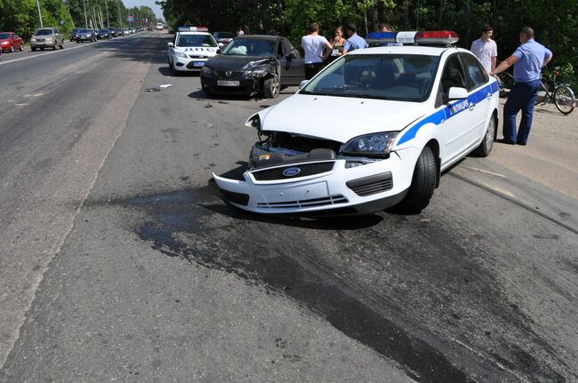 ДТП с участием машины балашихинского полка ДПС