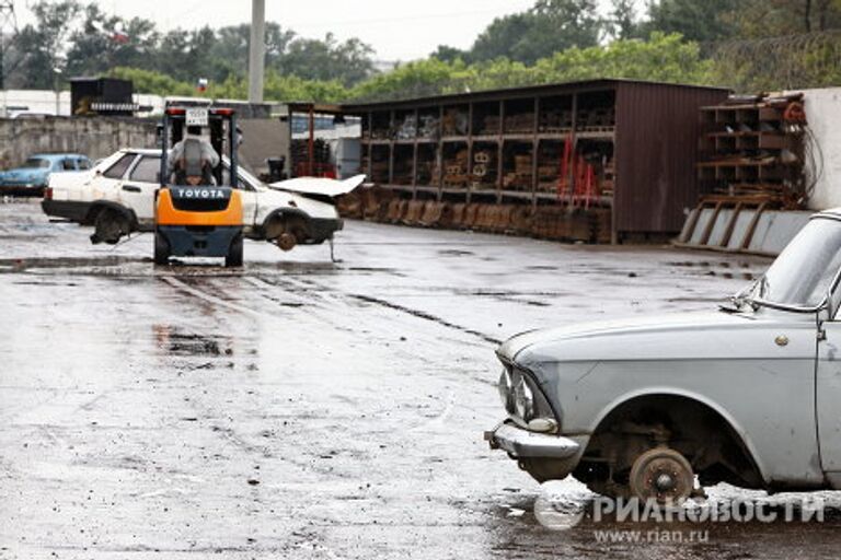 Утилизация автомобилей на предприятии ООО Втормет