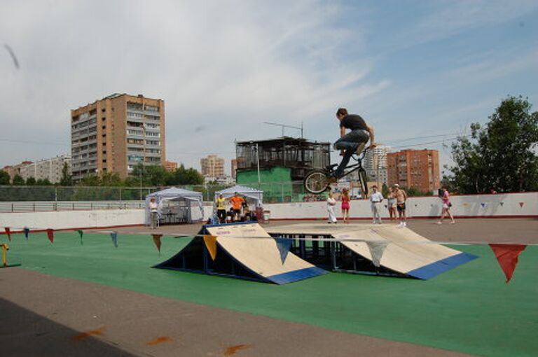 Соревнование по bmx в Новокосино