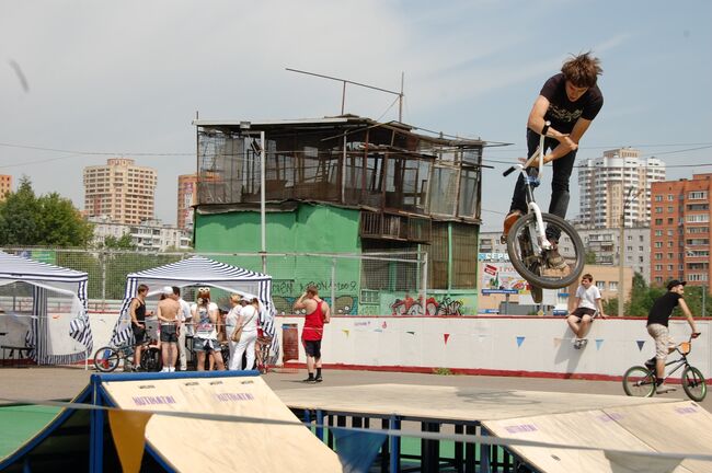 Соревнование по bmx в Новокосино