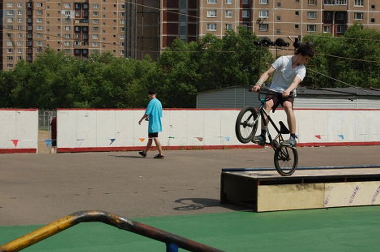 Соревнование по bmx в Новокосино