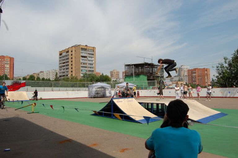 Соревнование по bmx в Новокосино