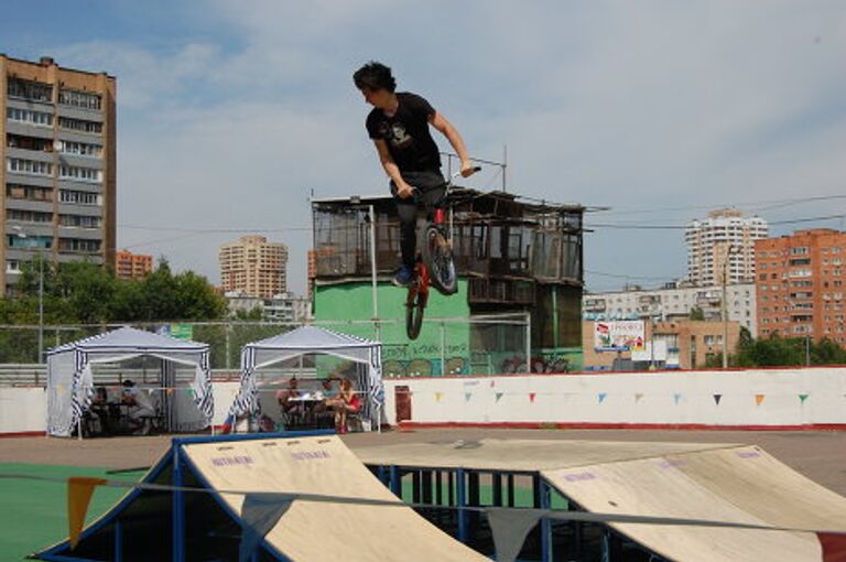 Соревнование по bmx в Новокосино