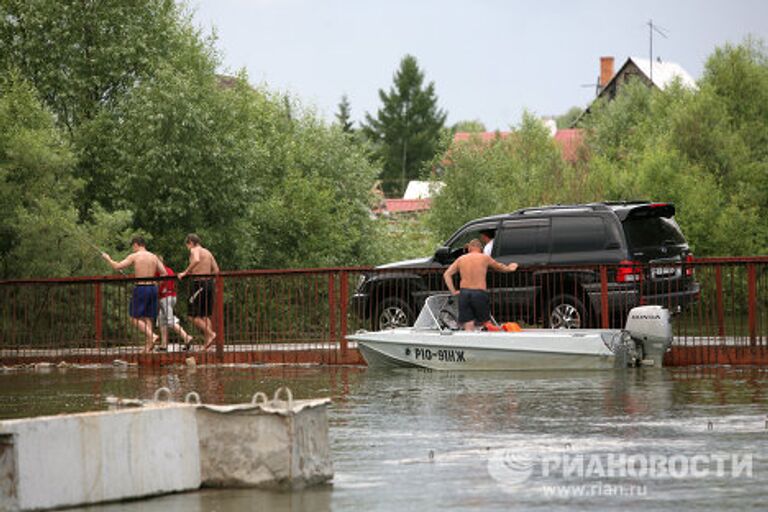 Подтопленные дачные участки в Новосибирской области