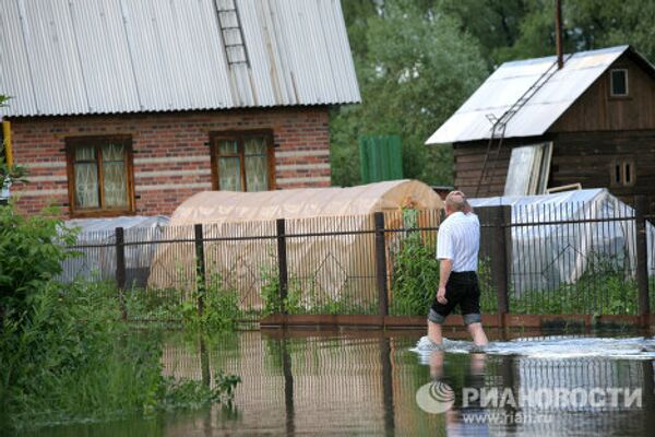 Подтопленные дачные участки в Новосибирской области