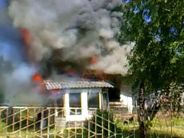 Пожар из–за утечки газа произошел в Санкт-Петербурге 