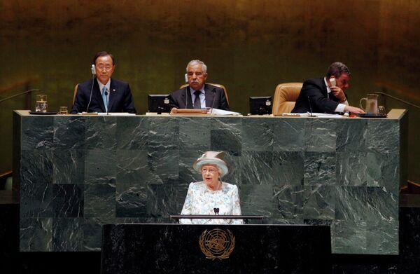 Елизавета II выступила в штаб-квартире ООН в Нью-Йорке