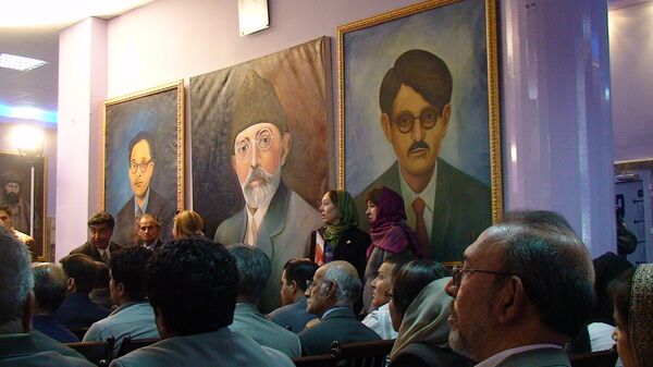 Зал пресс-центра в министерстве информации и культуры Кабула