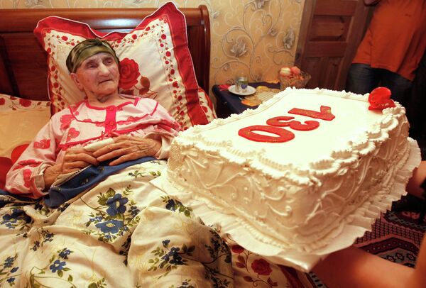 Старейшей жительнице Грузии Антисе Хвичава 8 июля исполнилось 130 лет