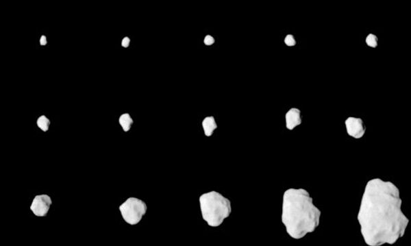 Снимок астероида Лютеция, сделанный зондом Розетта с близкого расстояния 