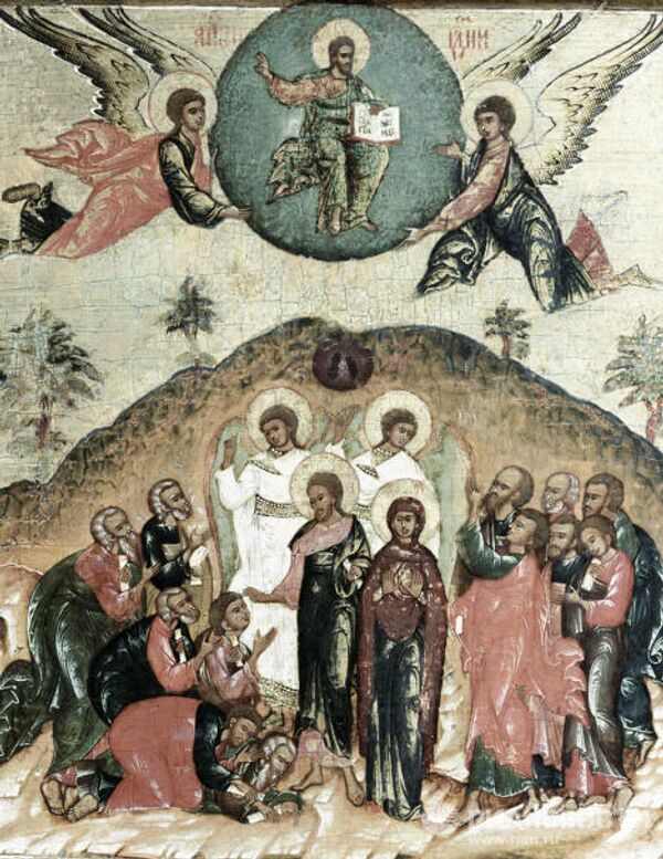 Икона Андрея Рублева «Вознесение»