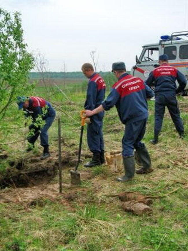 Разминирование снарядов времен ВОВ в Смоленской области