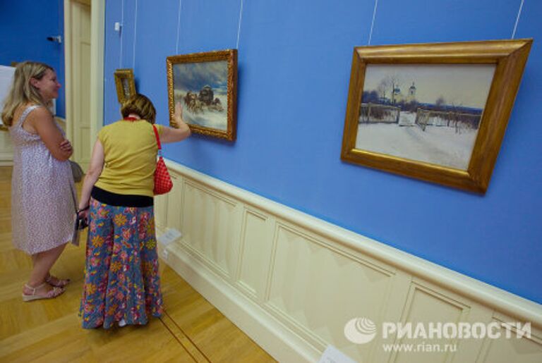 Открытие выставки Русская зима из Русского музея. Большое путешествие шедевров: Санкт-Петербург – Дели – Москва, Царицыно в Государственном музее-заповеднике Царицыно