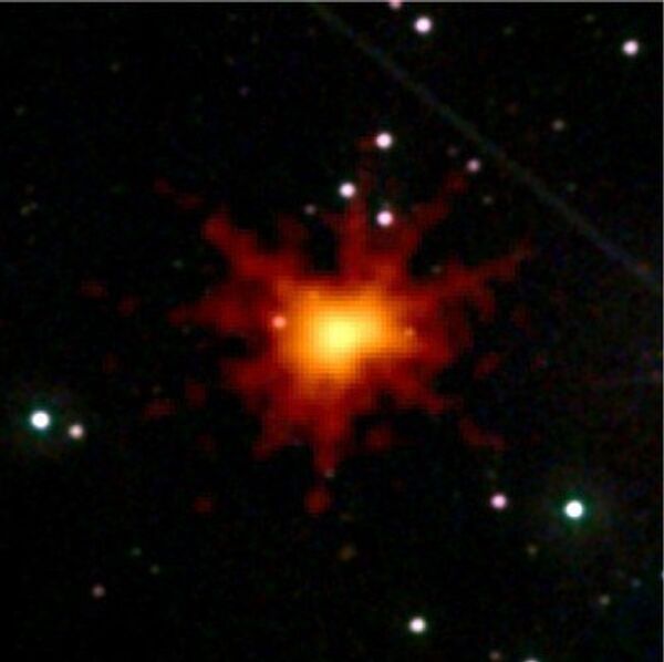 Вспышка GRB 100621A, «ослепившая» телескоп обсерватории «Свифт» 