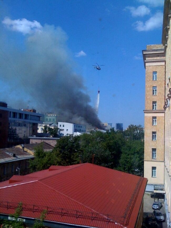 Пожар во Всероссийском Художественном Научно-Реставрационном Центре имени академика И.Э. Грабаря