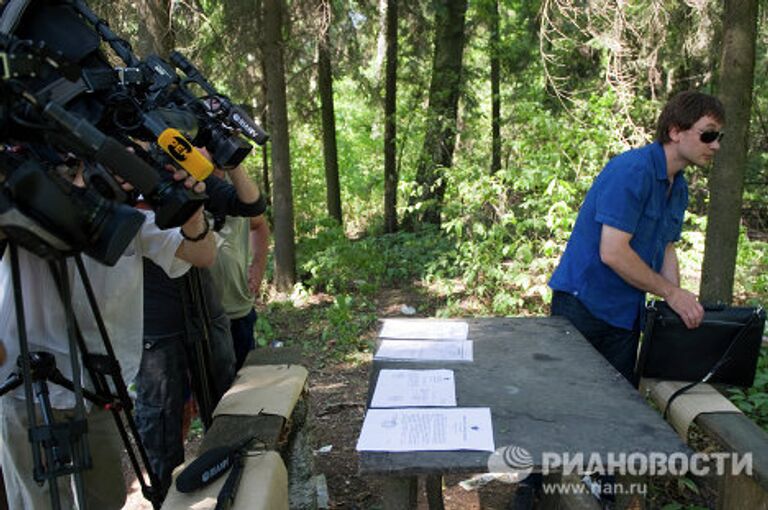 Вырубка Химкинского леса началась в районе аэропорта Шереметьево