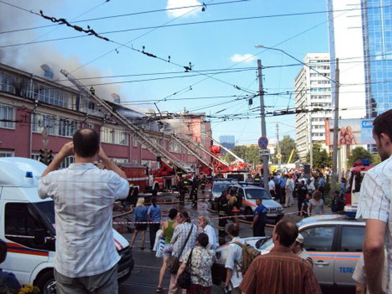 Пожар в Центре академика И.Э. Грабаря