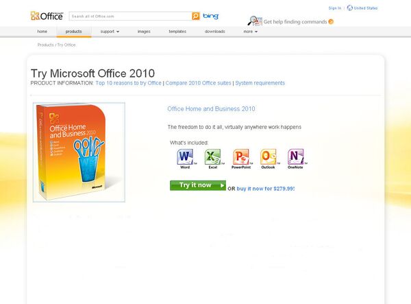 Новый офисный пакет Microsoft Office 2010