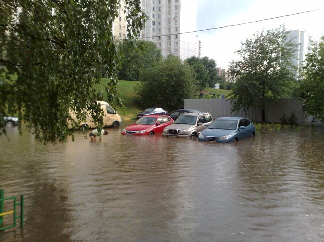 Последствия урагана в Москве