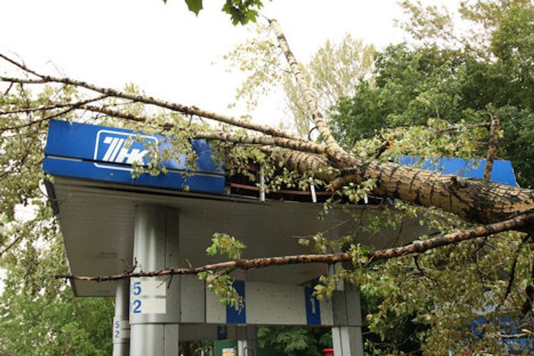 Последствия урагана в районе Соколиная гора