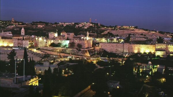 Ночной Иерусалим. Архивное фото