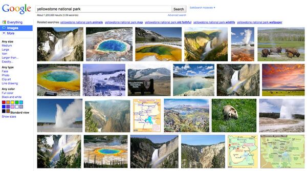 Обновленная версия сервиса для поиска картинок Google Images
