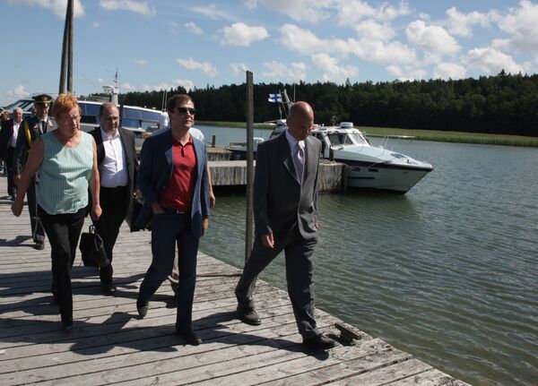 Дмитрий Медведев прибыл на остров Сейли в Балтийском море