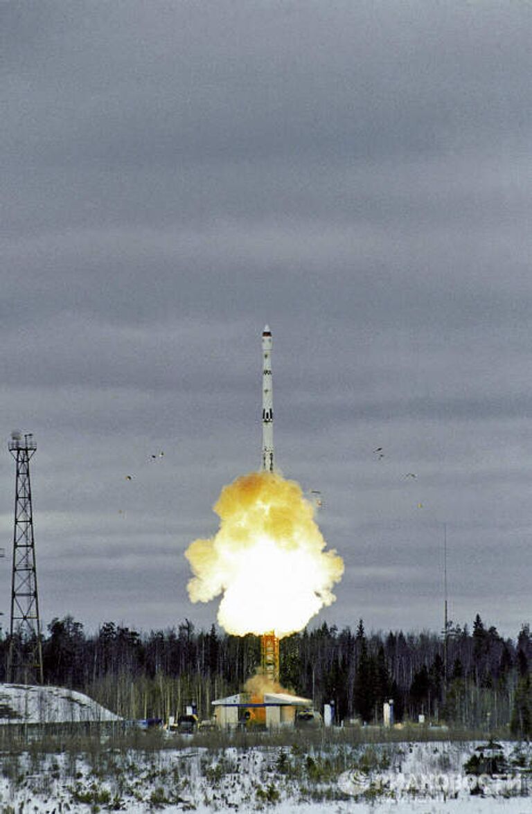 Старт баллистической ракеты Старт-1