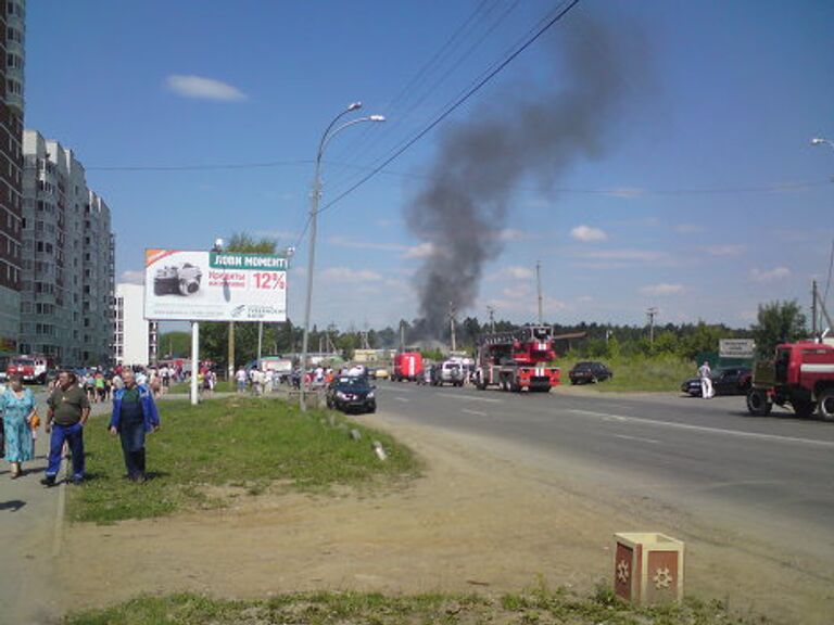  Пожар на автозаправке в Екатеринбурге