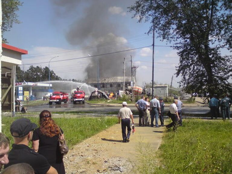  Пожар на автозаправке в Екатеринбурге