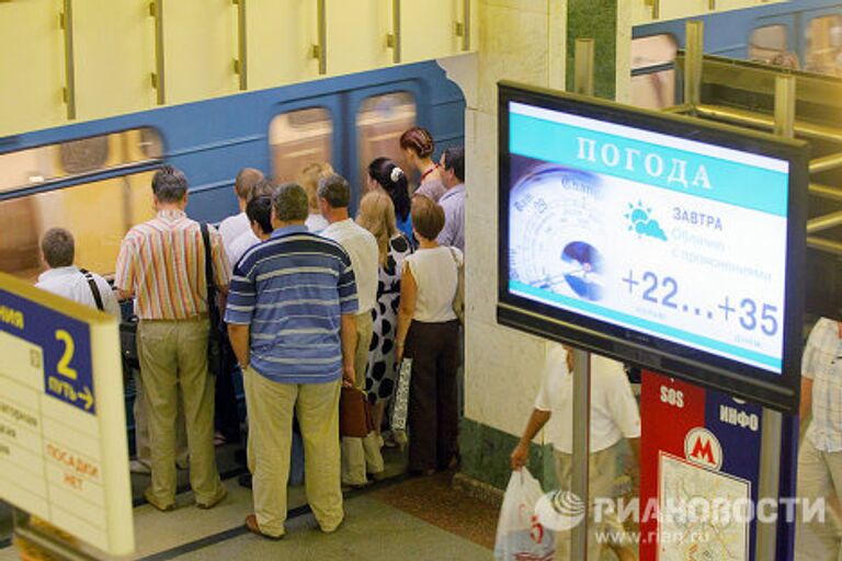 Жара в московском метро 