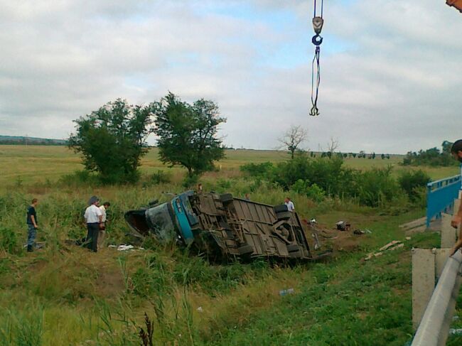 Авария автобуса в Ставропольском крае