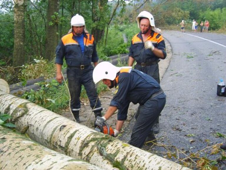 Последствия урагана в Шатуре 