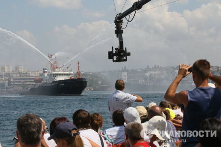 Празднование Дня ВМФ России в Севастополе