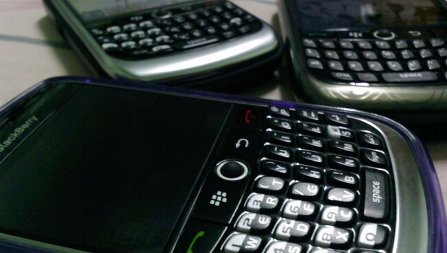 Смартфоны BlackBerry. Архивное фото