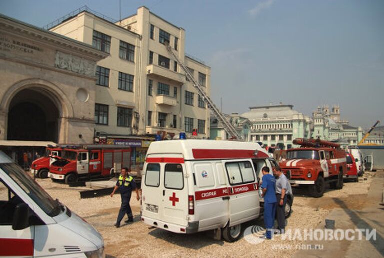 Пожар на площади Тверской заставы