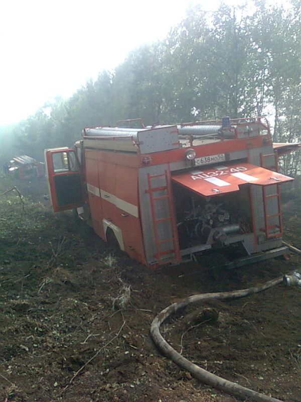  Тушение лесных пожаров в Егорьевске