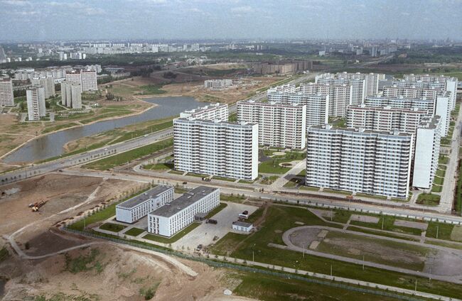 Жилой квартал Москвы. Архив