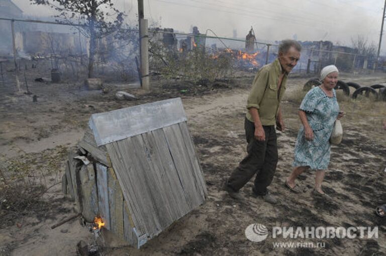 Пожары под Воронежем