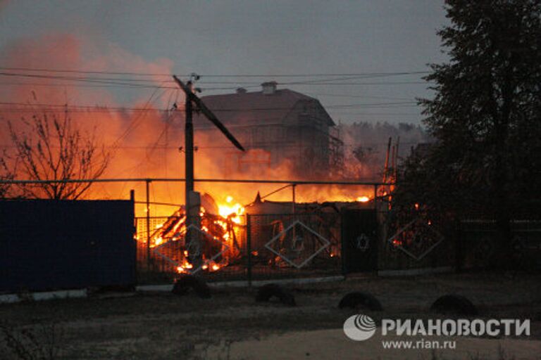 Пожары под Воронежем