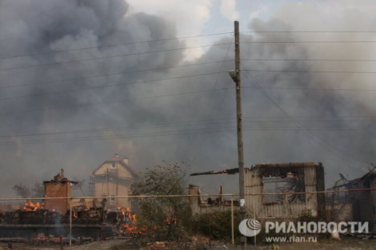 Пожары под Воронежем