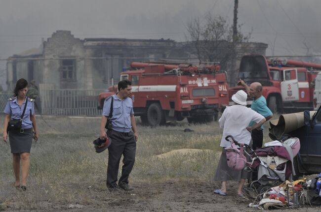 Пожары под Воронежем