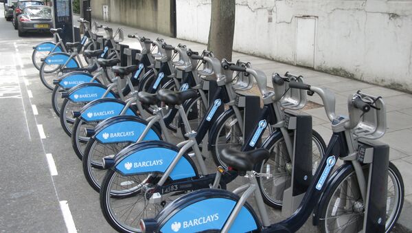 Система велосипедных парковок Barclays Cycle Hire в Лондоне