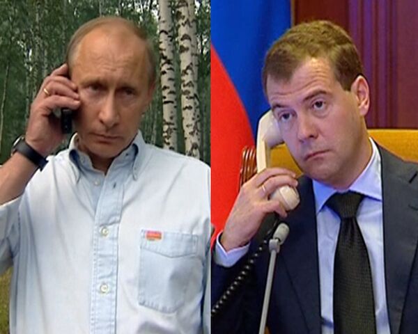 Медведев и Путин обсудили строительную историю для погорельцев